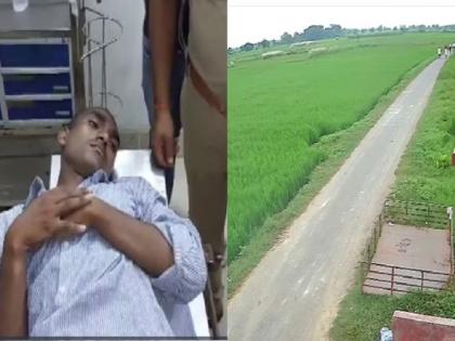 deoria miscreants who harassing girls injured in half encounter 2 arrested | शाळेतून परतणाऱ्या मुलींची छेड काढणाऱ्यांचा 'हाफ एन्काऊंटर'; आरोपींचा पोलिसांवर गोळीबार