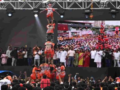 150 Crore turnover at Dahi Handi festival in Mumbai A one day celebration and a layer of expenses of crores | मुंबईत दहीहंडी उत्सवात १५० कोटी रुपयांची उलाढाल; एक दिवसाचा उत्सव अन् कोट्यवधींच्या खर्चाचा थर