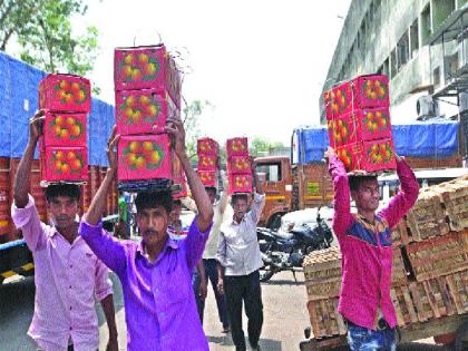 Selling of Karnataka Haupus in Konkan name, Vendors Bidding | कर्नाटक हापूसची कोकणच्या नावाने विक्री, विक्रेत्यांची बनवाबनवी