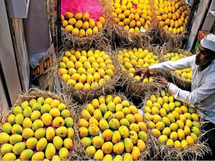 Demand for mangoes increased in the market on Akshaya Tritiya, shortage of finished goods in the market | अक्षयतृतीयेला बाजारात आंब्यांना मागणी वाढली, मार्केटमध्ये तयार मालाचा तुटवडा