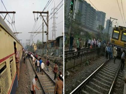 Harbor Railway line disrupted | हार्बर रेल्वेची वाहतूक ठप्प, कामावर निघालेल्या प्रवाशांचे प्रचंड हाल; बेस्टकडून ज्यादा बसेसची सोय