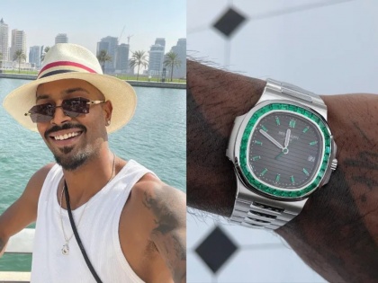 Hardik Pandya's newest watch, a Patek Philippe Nautilus Platinum 5711, costs over Rs 5 crore  | IPL 2021 पूर्वी हार्दिक पांड्यानं खरेदी केलं नवं घड्याळ; किंमत वाचून गर्रगर्र फिरतील डोळे!