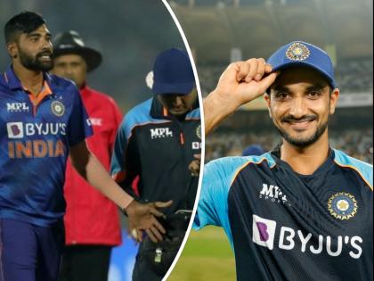 IND vs NZ, 2nd T20I Live Updates : Harshal Patel become a sixth oldest T20I debutants for India, MD Siraj got a web split on his left hand  | IND vs NZ, 2nd T20I Live Updates : मोहम्मद सिराजला दुखापत, हर्षल पटेलची एन्ट्री; पदार्पणातच गोलंदाजानं पटकावलं राहुल द्रविडच्या पंक्तित स्थान