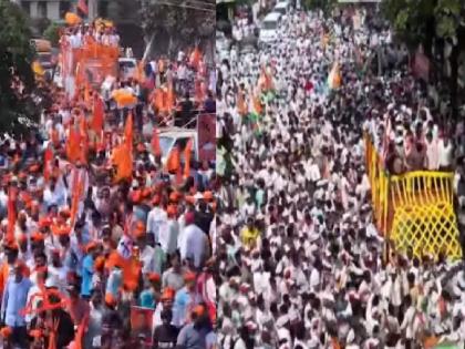 Guardian Minister Hasan Mushrif, Shindesena's Rajesh Kshirsagar, MLA Prakash Abitkar, NCP's Nandatai Babhulkar in a show of strength Nomination form filed | मुश्रीफ, आबिटकर, क्षीरसागर यांचे शक्तिप्रदर्शन; अर्ज दाखल करण्याचा आज शेवटचा दिवस 