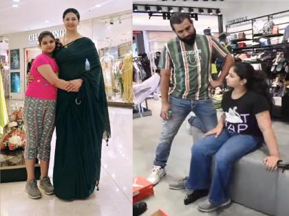 Haseen Jahan And Mohammed Shami With Daughter 