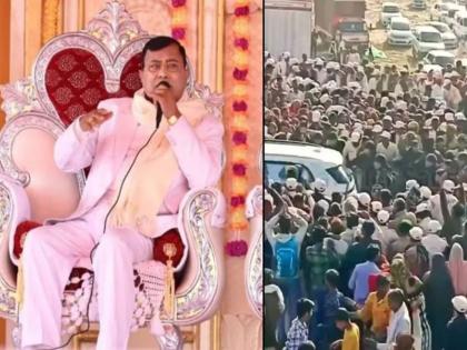 Baba Sakar Hari's lawyer made a new claim in Hathras stampede case, said, "Due to toxic spray..." | हाथरस चेंगराचेंगरी प्रकरणी बाबा साकार हरींच्या वकिलाने केला नवा दावा, म्हणाले, ‘’विषारी स्प्रेमुळे…’’