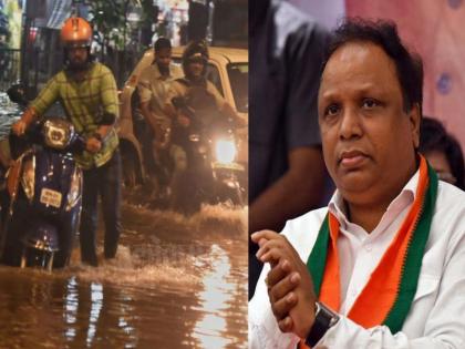 All the municipal claims were washed away in the first rain; MLA Ashish Shelar got angry after seeing the situation in Mumbai | पहिल्या पावसातच पालिकेचे सर्व दावे वाहून गेले; मुंबईतील परिस्थिती पाहून आशिष शेलार संतापले