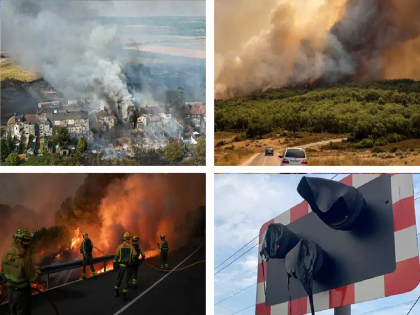 Europe Heatwave: Terrible heat wave Crisis; Heatwave kills more than 1700 in Spain, Portugal and Britain; Thousands of hectares of forest destroyed | Europe Heatwave: भीषण संकट; उष्णतेच्या लाटेने स्पेन, पोर्तुगाल आणि ब्रिटनमध्ये 1700 हून अधिक मृत्यू; हजारो हेक्टर जंगल नष्ट