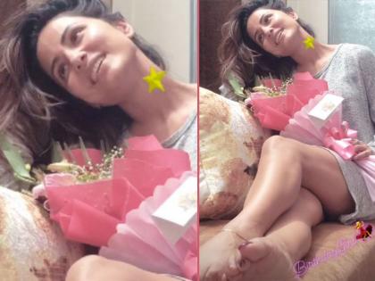 Birthday celebrations have started for Kasautii Zindagii Kay 2 actress Hina Khan | हिना खानला मिळालं खास सरप्राईज, वाढदिवसाचं जंगी सेलिब्रेशन