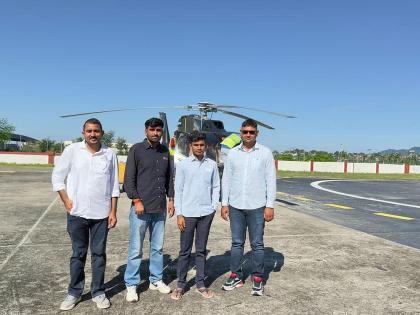 Roads were closed in Uttarakhand, four students came by helicopter to appear for B.Ed exam... | नादखुळा...! उत्तराखंडमध्ये रस्ते बंद होते, चार विद्यार्थी बीएडची परीक्षा देण्यासाठी हेलिकॉप्टरने आले... Roads were closed in Uttarakhand, four students came by helicopter to appear for B.Ed exam... | नादखुळा...! उत्तराखंडमध्ये रस्ते बंद होते, चार विद्यार्थी बीएडची परीक्षा देण्यासाठी हेलिकॉप्टरने आले...