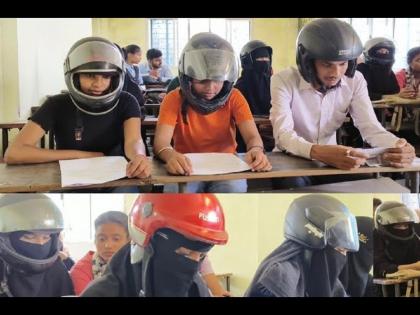 Jamshedpur students wearing helmet inside classroom know the reason | एक असं कॉलेज जिथे हेलमेट घालून शिक्षण घेतात विद्यार्थी, जाणून घ्या कारण...