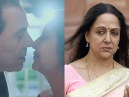 hema malini reacts to dharmendra and shabana azmi kissing scene in rocky aur rani ki prem kahani | धर्मेंद्र-शबाना आजमी यांचा 'तो' किसींग सीन, हेमा मालिनी म्हणाल्या, "मी धरमजींसाठी..."