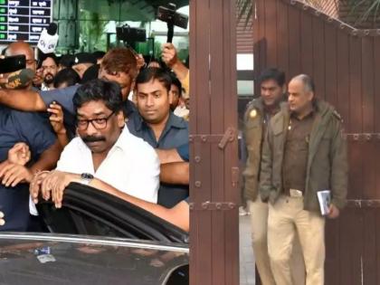 Jharkhand CM Hemant Soren missing?, ED team in search, BMW car seized, alert at airport | झारखंडचे मुख्यमंत्री सोरेन बेपत्ता?, ईडीची टीम शोधात, BMW कार जप्त, विमानतळावर अलर्ट