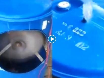 man did jugaad to make stylish cooler from a water tank for summer watch viral video | आयडियाची कल्पना! उन्हाळ्यासाठी भन्नाट देसी जुगाड; पाण्याच्या ड्रमपासून बनवला स्टायलिश Cooler