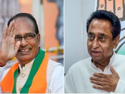 Voting for 230 Madhya Pradesh Assembly seats is on November 17. | ‘कमल’ की कमलनाथ?; मध्य प्रदेशातील २३० जागांसाठी निवडणूक प्रचाराच्या तोफा थंडावल्या