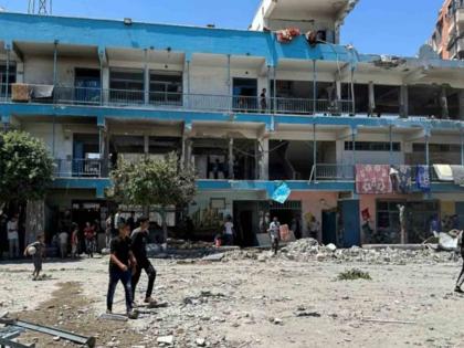 Israel's massive airstrikes in Gaza 100 Palestinians killed in attack on school | गाझामध्ये इस्त्रायलचा मोठा हवाई हल्ला; शाळेवर झालेल्या हल्ल्यात १०० पॅलेस्टिनी ठार