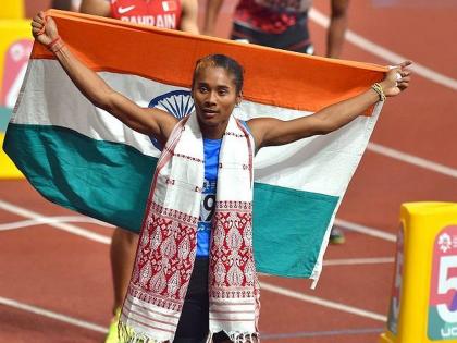 Didn't even have money to buy shoes; practiced in the mud... - hima das | बूट घ्यायलाही पैसे नव्हते; चिखलात सराव केला... Didn't even have money to buy shoes; practiced in the mud... - hima das | बूट घ्यायलाही पैसे नव्हते; चिखलात सराव केला...
