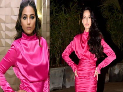 Before Entering In Bollywood Hina Khan Trolled For wearing the same outfits Like Nora Fatehi | बॉलिवूडमध्ये झळकण्यापूर्वीच हिना खान ठरते कॉपी कॅट, पाहा कशी आणि कोणाची करते कॉपी