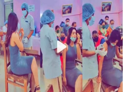 Heena Panchal troll on social media after posting corona vaccination video | "अरे यांना कोणीतरी आवरा रे", लस घेताना मराठी अभिनेत्रीची नौटंकी पाहून झाली ट्रोल