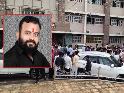 Thrilling! Firing on BJP yuva morcha leader in Hingoli Zilla Parishad office area | हिंगोलीत भाजप पदाधिकाऱ्यावर गोळीबार, जखमी अवस्थेत स्वतः कार चालवत गेले रुग्णालयात