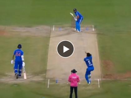  ind vs afg 2nd t20 live match indian captain rohit sharma bowled by fazalhaq farooqi of afghanistan, watch video | IND vs AFG: दुसऱ्या सामन्यातही रोहितच्या खात्यात भोपळा; पहिल्याच चेंडूवर हिटमॅनचा उडाला त्रिफळा