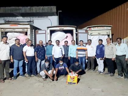 1 crore 67 lakh gutka seized in Bhiwandi | भिवंडीत १ कोटी ६७ लाखांचा गुटखा जप्त; अन्न व औषध प्रशासनासह मालमत्ता गुन्हे शाखेची संयुक्त कारवाई