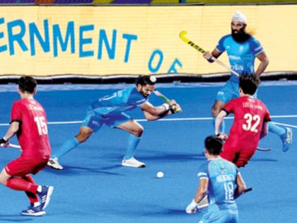 India beat South Korea 3-2; Again at the top of the points table | भारताने दक्षिण कोरियाला ३-२ ने नमवले; गुणतालिकेत पुन्हा अव्वल स्थानी