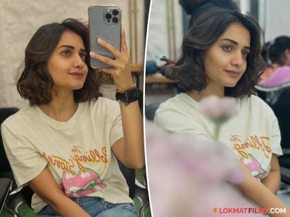 Hruta Durgule's new look is in discussion, the photos are getting likes | हृता दुर्गुळेचा नवा लूक चर्चेत, फोटोंना मिळतेय पसंती