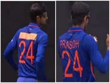 India vs West Indies: deepak Hooda entered on the field wearing jersey of prasiddh krishna | India vs West Indies: ‘बजेट नाही का?’, प्रसिद्धची जर्सी घालून हुड्डा मैदानात उतरला; नेटकऱ्यांनी घेतली फिरकी...