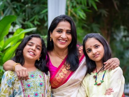 Madhurani Prabhulkar's special post for daughter and niece | "किती झरझर मोठ्या होतात लेकी...", मधुराणी प्रभुलकरची लेक आणि भाचीसाठी खास पोस्ट