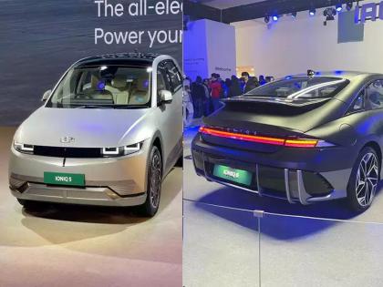 Hyundai in Auto Expo 2023: Hyundai plays the game on Maruti EV! Ioniq 6 shown, Ioniq 5 launched, see price | Hyundai in Auto Expo 2023: ह्युंदाईने मारुतीवर गेम खेळला! दाखविली Ioniq 6, लाँच केली Ioniq 5 