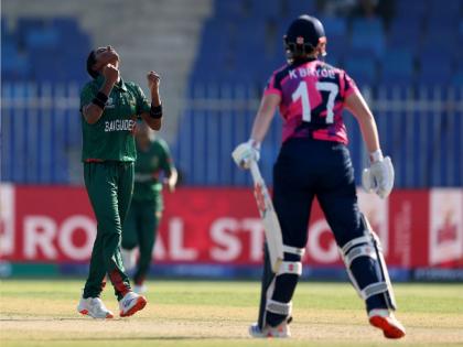 ICC Womens T20 World Cup 2024 Bangladesh Women vs Scotland Women 1st Match Bangladesh Women won by 16 runs | Womens T20 World Cup 2024 : ती एकटी पडली; बांगलादेश संघाची विजयी सलामी!