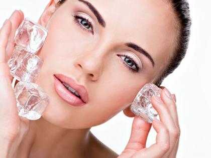 Apply one ice cube daily for beauty ritual | सुंदर दिसण्यासाठी करा बर्फानं मसाज!