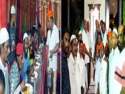 Iftar party at Maharudra Hanuman Temple in Indiranagar area of ​​Ichalkaranji kolhapur district | जगात भारी आम्ही कोल्हापुरी, इचलकरंजीत हनुमान मंदिरातच इफ्तार पार्टी; सामाजिक सलोख्याचे दर्शन