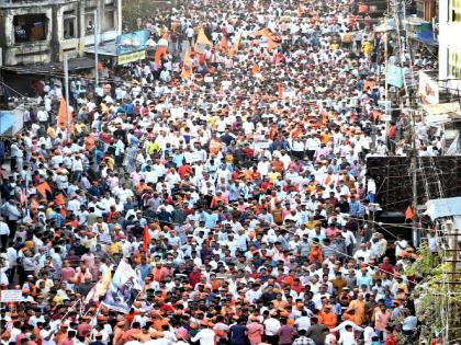 Hindu Public March against Love Jihad in Ichalkaranji Kolhapur | लव्ह जिहादविरोधात कोल्हापुरातील इचलकरंजीत हिंदू जनआक्रोश मोर्चा; सरकारने जागे व्हावे, अन्यथा..