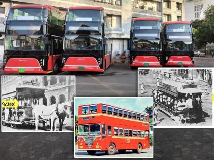 iconic journey from horse tram to e ac buses best completed 150 years service in mumbai | मुंबईतील घोड्यांची ट्राम ते ई-एसी बस...!  बेस्ट उपक्रमाचा १५० वर्षांचा प्रवास 