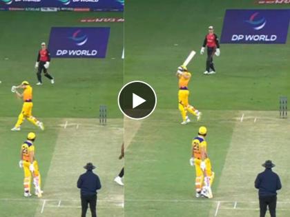 Wired Cricket Rules: batter to hit the ball to the boundary by reaching outside the pitch the ball was given no ball and deemed dead by the umpire in ILT20 | Wired Cricket Rules: क्रिकेटचा विचित्र नियम, ज्याने अम्पायरला चौकार असूनही एक धाव देण्यास भाग पाडले, Video