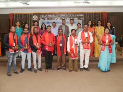 IMID felicitates Kovid warriors on the occasion of Doctor's Day | आयएमएतर्फे डॉक्टर दिनाच्या निमित्ताने कोविड योद्ध्यांचा सत्कार