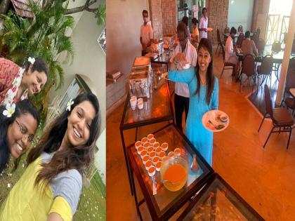 majha hoshil na team's aamras party | माझा होशील ना मालिकेचे चित्रीकरण सुरू आहे सिल्व्हासामध्ये, सेटवर अशी सुरू आहे धमाल मस्ती