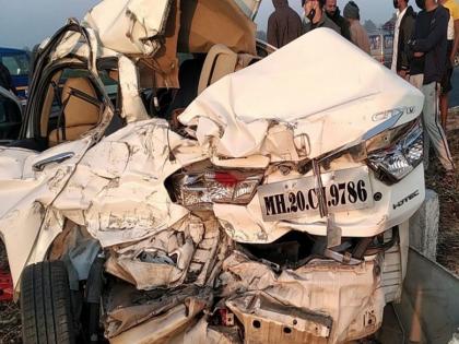 One killed, four seriously injured in road mishap near Wadigodri | वडीगोद्रीजवळ भीषण अपघातात एक ठार, चौघे गंभीर जखमी 