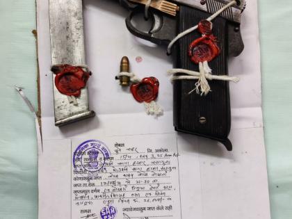 Foreign-made pistol seized in Akola | अकोल्यात विदेशी बनावटीचा देशी कट्टा जप्त