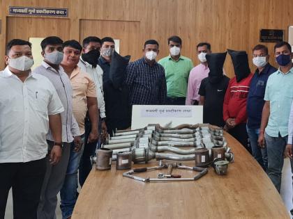 vehicle silencer theft gang nabbed 18 theft cases uncovered in mira road | मीरारोड: वाहनांतील सायलेन्सर चोरणारी टोळी जेरबंद; चोरीचे १८ गुन्हे उघडकीस