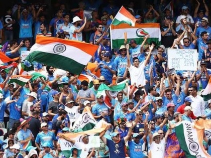 India versus Pakistan: in India-Pakistan match 'Ganapati Bappa Mourya' replied by indians.. Watch video | India vs Pakistan : भारत-पाकिस्तान सामन्यात झाला 'गणपती बाप्पाचा मोरया'चा गजर... पाहा व्हिडीओ