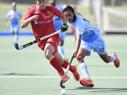 India defeat Japan 35-1 and qualify for semifinals for Men Asian Hockey 5s World Cup Qualifier | चक्काचूर! भारताने जपानचा ३५-१ ने उडवला धुव्वा; हॉकी स्पर्धेच्या सेमीफायनलमध्ये धडक