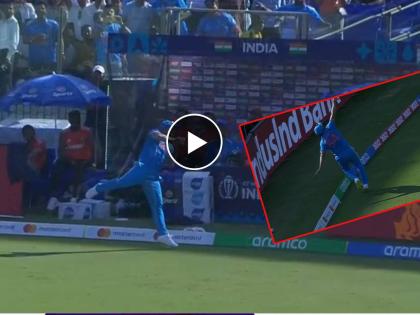 ICC ODI World Cup IND vs AFG Live : HARDIK PANDYA STRIKES! Good catch by Shardul Thakur near the boundary rope. Afghanistan losses Rahmanullah Gurbaz, AFG 63/3 (13.1)Video  | IND vs AFG Live : 'लॉर्ड'चा डबल धमाल! शार्दूल ठाकूरने अफलातून झेल टिपला अन् तिसरा बळीही घेतला, Video  