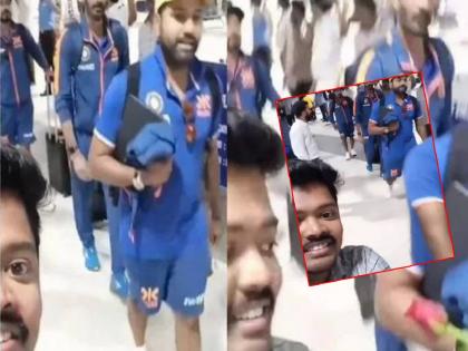 ind vs aus 2nd odi Rohit Sharma asks fan Will you marry me after receiving rose, video goes viral on social media  | VIDEO: "तू माझ्याशी लग्न करशील का?", चाहत्यानं गुलाब देताच रोहितनं दिली भन्नाट प्रतिक्रिया 