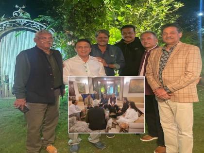 IND vs AUS Celebration of India's Test win in Delhi at Kapil Dev's residence, see photos   | IND vs AUS: कपिल देव यांच्या निवासस्थानी दिल्ली 'कसोटी' विजयाचे सेलिब्रेशन! पाहा PHOTO