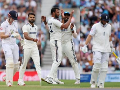 IND vs ENG 5th Day 4 Stumps England Need 35 Runs And India 4 Wickets India Requiring Four Wickets For A 2-2 Draw | IND vs ENG 5th Test Day 4 Stumps : कोण जिंकणार? 'दिल अन् दिमाग' यांची 'टेस्ट' घेणाऱ्या प्रश्नासह थांबला खेळ