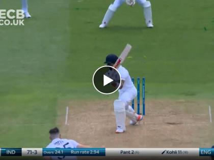 IND vs ENG 5th Test Match Live Scorecard : Virat Kohli ( 11) was trying to leave that one, but the ball takes the inside-edge and crashes onto the stumps, Matthew Potts take wicket, Video  | IND vs ENG Live 5th Test Match : सोडू की खेळू... या संभ्रमात विराट कोहलीने स्वतःचाच त्रिफळा उडवला, भारताचा डाव गडगडला, Video 