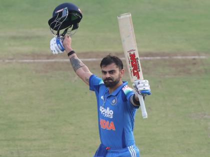 Virat Kohli Century : किंग कोहलीचा 'शतकी रोमान्स'! रायपूरच्या मैदानातही विक्रमांची 'बरसात' Virat Kohli Century : किंग कोहलीचा 'शतकी रोमान्स'! रायपूरच्या मैदानातही विक्रमांची 'बरसात'